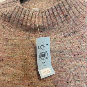 Pink-ish heathered LOFT sweater NWT